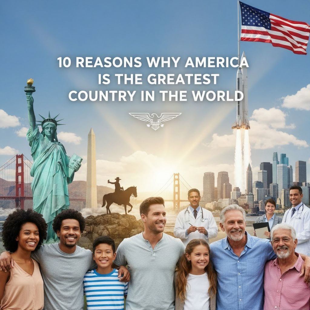 10 reasons why America is the greatest country on Earth.